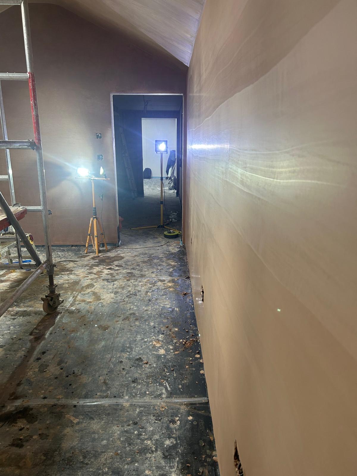 Full room skim by ALT Plastering Services Ltd