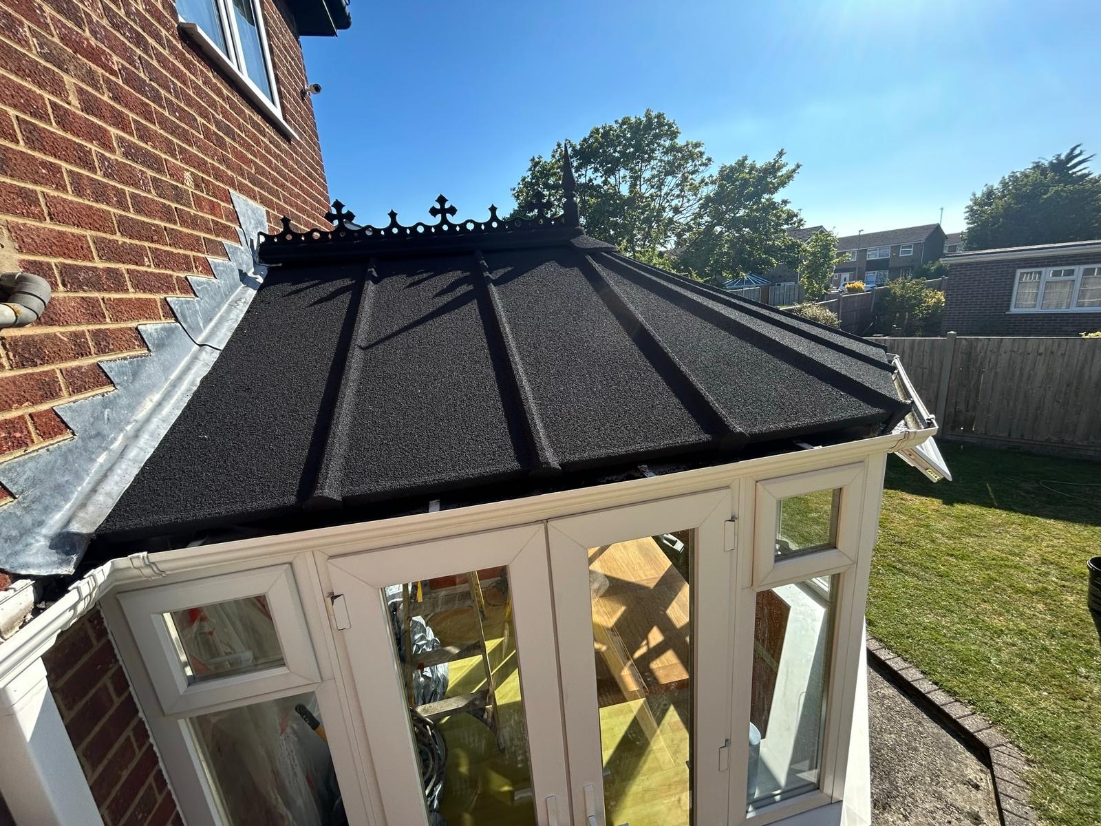 Spray cork roof detail by ALT Spray Cork