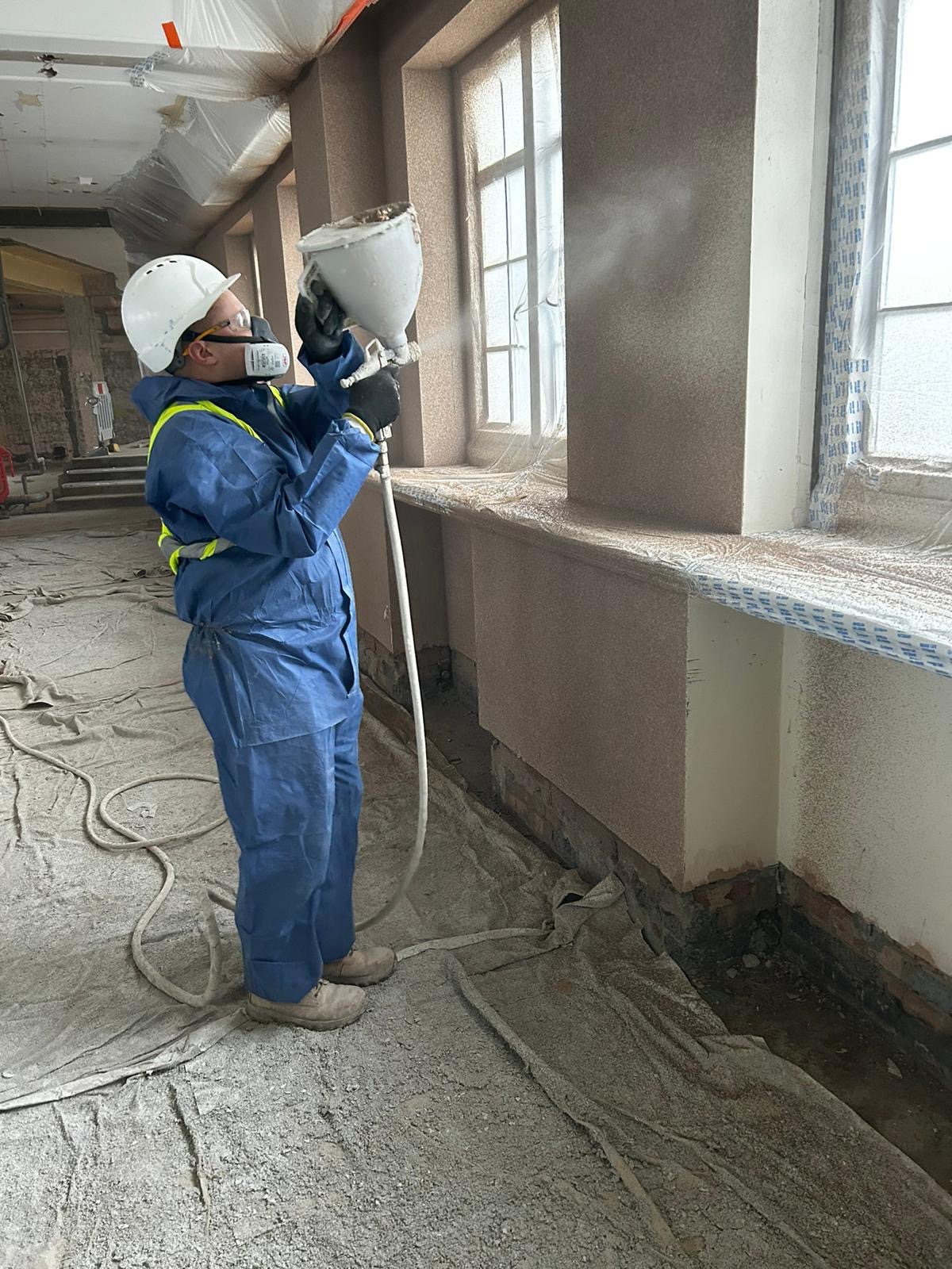 Spray cork application detail by ALT Spray Cork